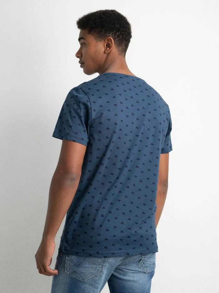 Men TShirts Petrol Industries MiniPrint TShirt Petrol Blue