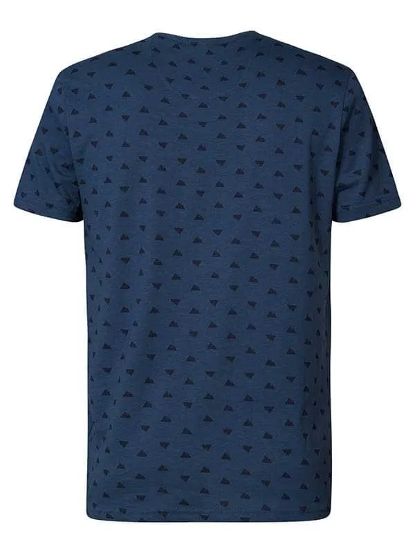 Men TShirts Petrol Industries MiniPrint TShirt Petrol Blue