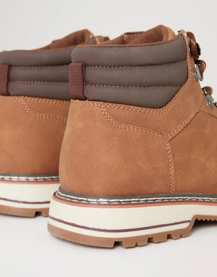 Men Tan Classic Lace Up Chukka Boots Threadbare Boots Men Tan Classic Lace Up Chukka Boots Threadbare Boots