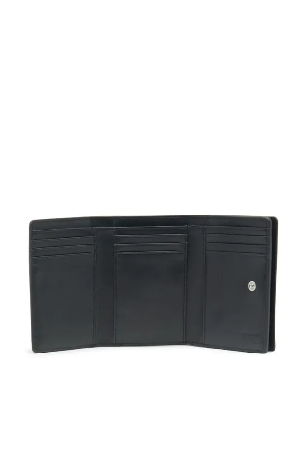Men TriFold Coin S Black Diesel Wallets Men TriFold Coin S Black Diesel Wallets