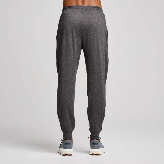 Men Triumph Pant Carbon Heather Saucony Bottoms