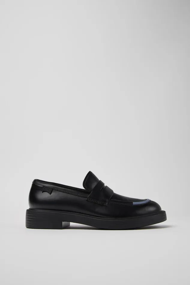Men Twins Black Leather Shoes Camper Formal Shoes Men Twins Black Leather Shoes Camper Formal Shoes