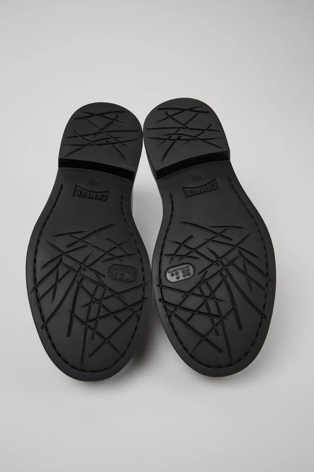 Men Twins Black Leather Shoes Camper Formal Shoes Men Twins Black Leather Shoes Camper Formal Shoes