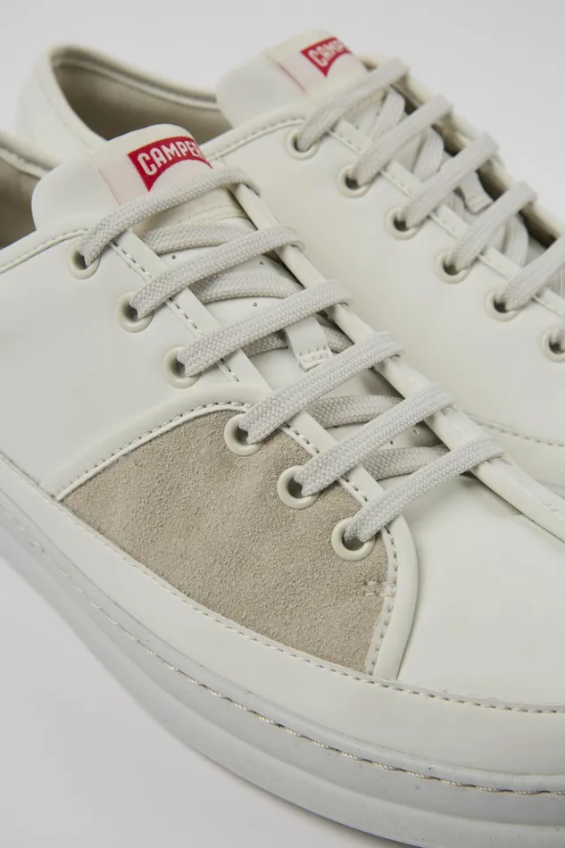 Men Twins Multicolored Leather And Nubuck Sneakers Camper Sneakers