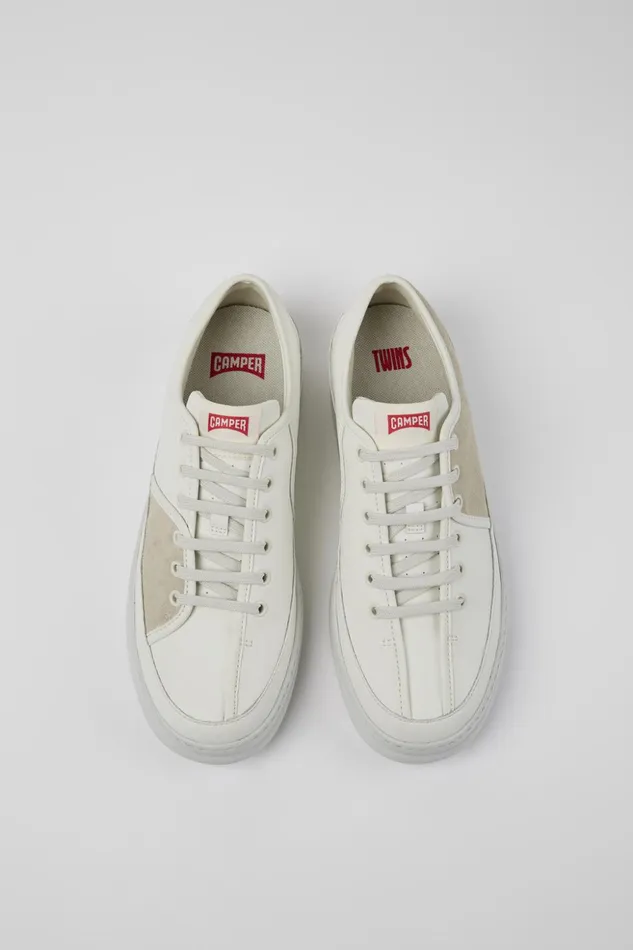 Men Twins Multicolored Leather And Nubuck Sneakers Camper Sneakers