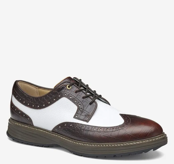 Men Upton Gl3 Luxe Hybrid Dark Brown Waterproof Full Grainwhite Scotch Grain JohnstonandMurphy LaceUps Men Upton Gl3 Luxe Hybrid Dark Brown Waterproof Full Grainwhite Scotch Grain JohnstonandMurphy LaceUps