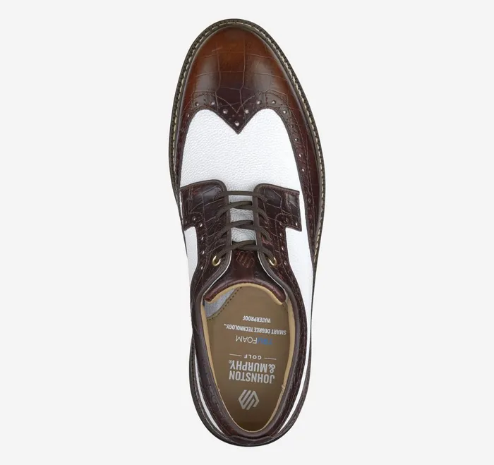Men Upton Gl3 Luxe Hybrid Dark Brown Waterproof Full Grainwhite Scotch Grain JohnstonandMurphy LaceUps Men Upton Gl3 Luxe Hybrid Dark Brown Waterproof Full Grainwhite Scotch Grain JohnstonandMurphy LaceUps