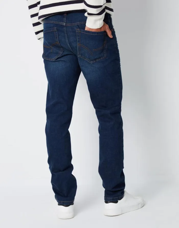 Men Vintage Wash Slim Fit Jeans Threadbare Slim Fit Men Vintage Wash Slim Fit Jeans Threadbare Slim Fit