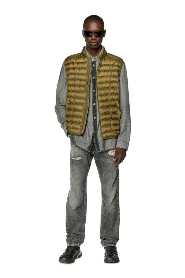 Men WHawkylSl Military Green Diesel Outerwear And Jackets