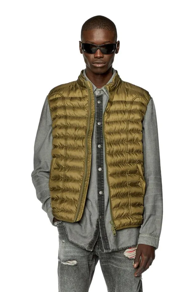 Men WHawkylSl Military Green Diesel Outerwear And Jackets Men WHawkylSl Military Green Diesel Outerwear And Jackets