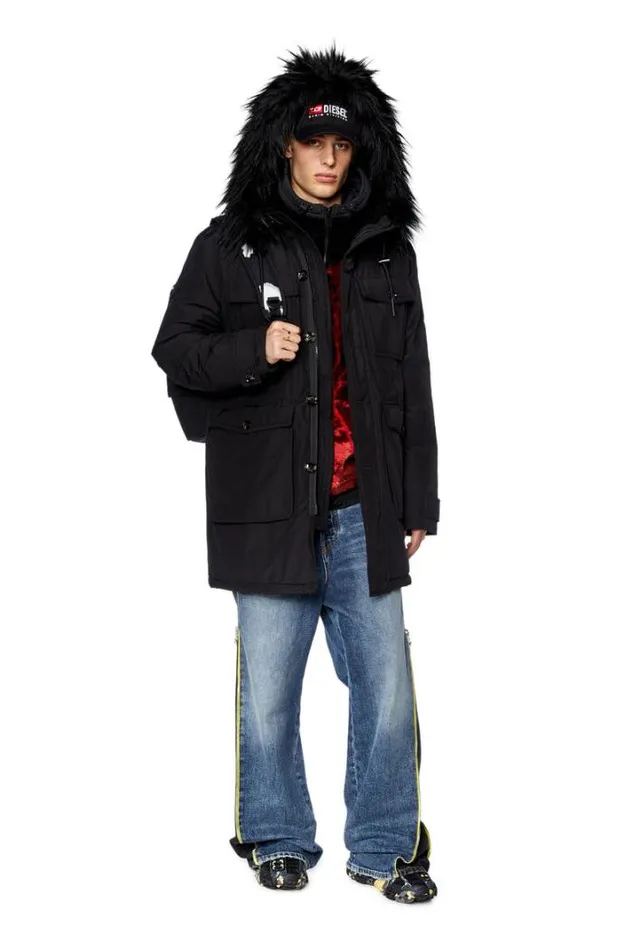 Men WJorgy Black Diesel Outerwear And Jackets