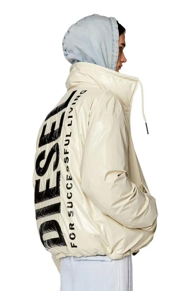 Men WJupit White Diesel Outerwear And Jackets Men WJupit White Diesel Outerwear And Jackets