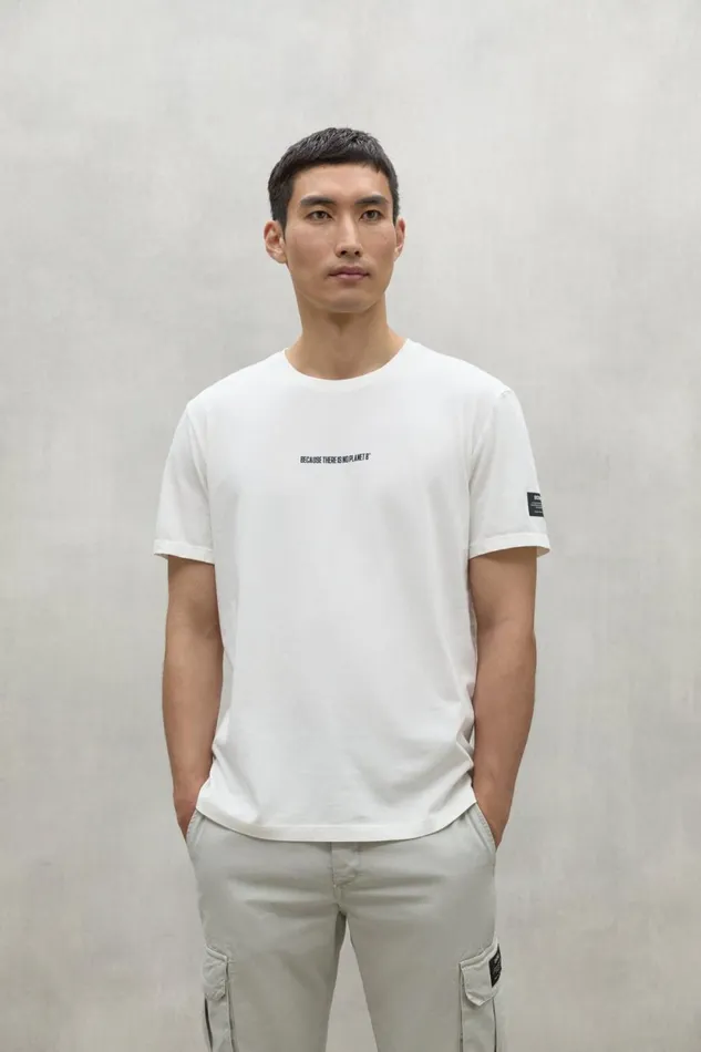 Men White Almer TShirt Ecoalf TShirts