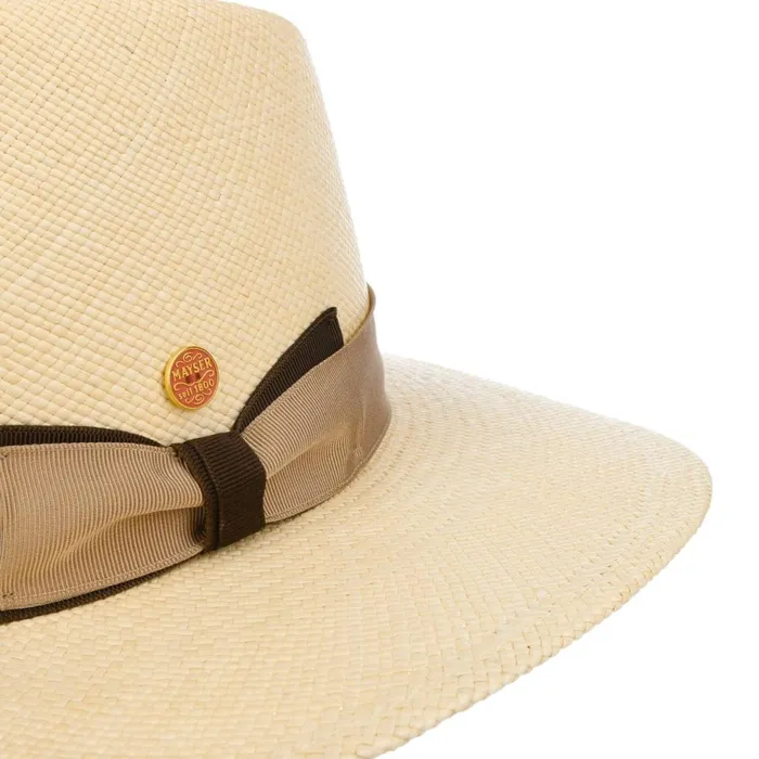 MenWomen Panama Hats Mayser Nice Classic Panama Hat Natural Brown MenWomen Panama Hats Mayser Nice Classic Panama Hat Natural Brown