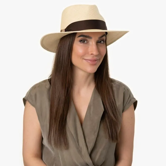 MenWomen Panama Hats Mayser Nice Classic Panama Hat Natural Brown MenWomen Panama Hats Mayser Nice Classic Panama Hat Natural Brown