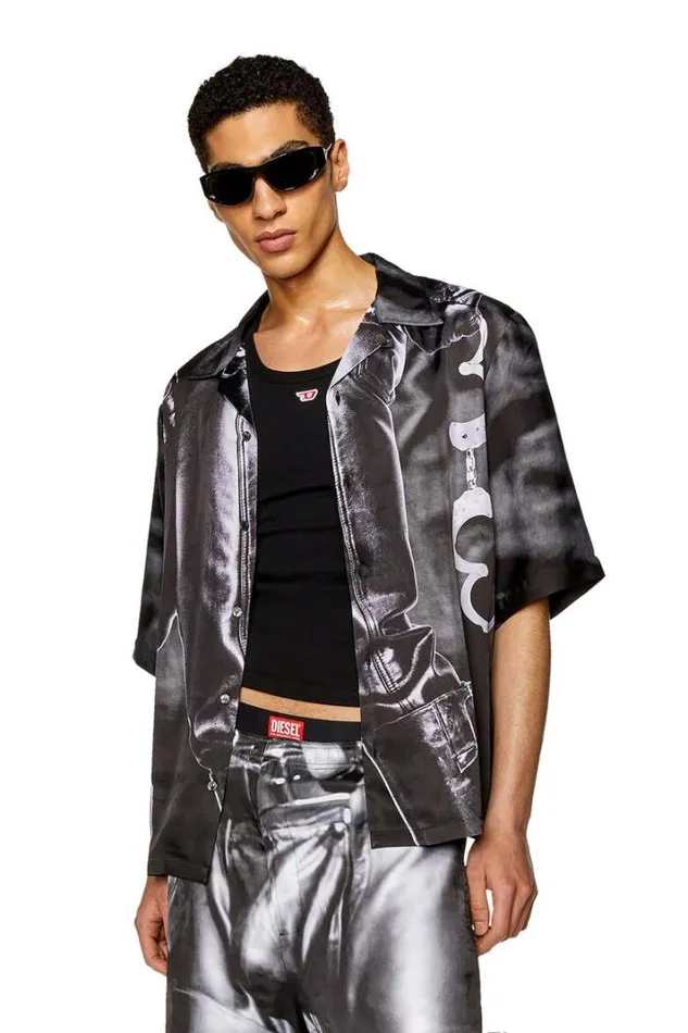 MenWomen PrSMec23 Black Diesel Shirts MenWomen PrSMec23 Black Diesel Shirts