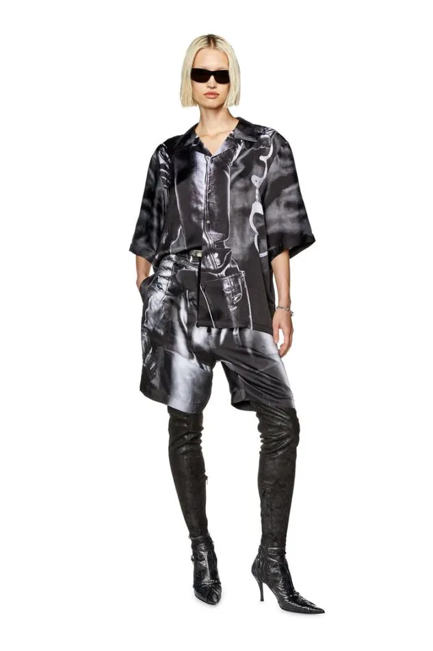 MenWomen PrSMec23 Black Diesel Shirts MenWomen PrSMec23 Black Diesel Shirts