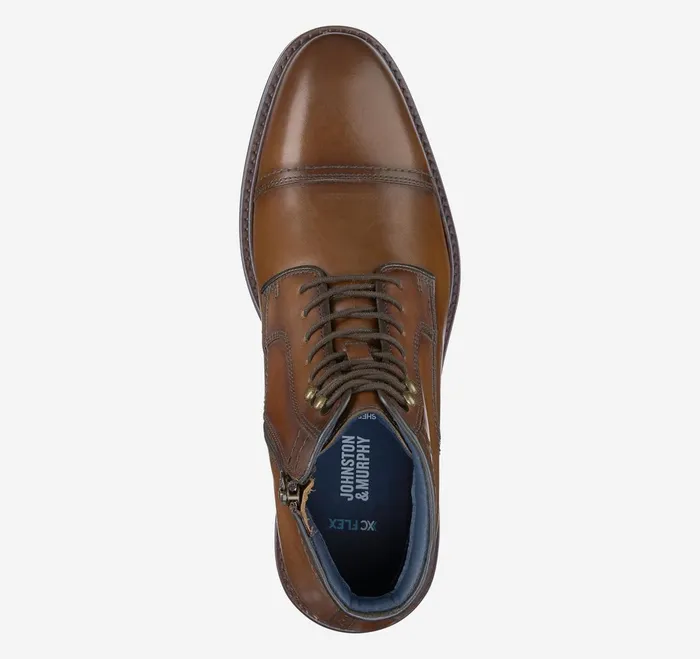 Men Xc Flex Raleigh Cap Toe Zip Boot Tan Full Grain JohnstonandMurphy Boots Men Xc Flex Raleigh Cap Toe Zip Boot Tan Full Grain JohnstonandMurphy Boots