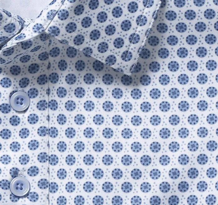 Men Xc4 Performance Polo Whiteblue Dotted Circle JohnstonandMurphy Polos and Tees Men Xc4 Performance Polo Whiteblue Dotted Circle JohnstonandMurphy Polos and Tees