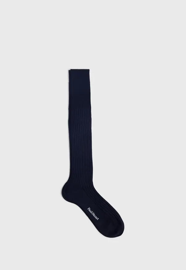 Mens All Year Wool Dress Sock Black Socks Paulstuart