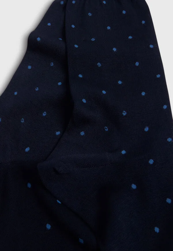 Mens Cotton Dotted Sock Denim Socks Paulstuart Mens Cotton Dotted Sock Denim Socks Paulstuart