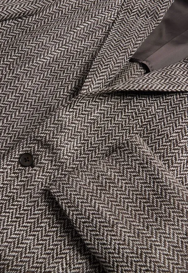 Mens Paulstuart Silk and Linen Herringbone Jacket Brown Blazers and Jackets Mens Paulstuart Silk and Linen Herringbone Jacket Brown Blazers and Jackets