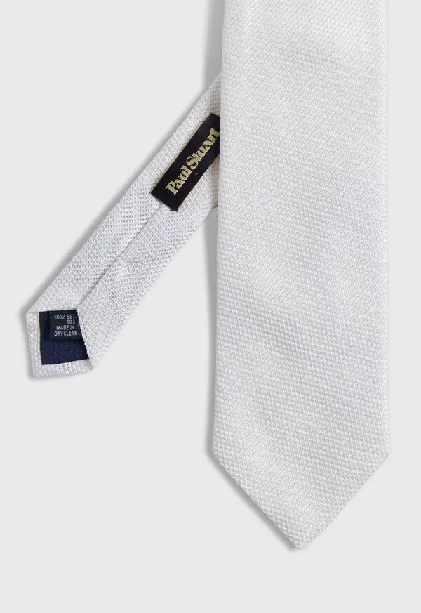 Mens Solid Silk Garza Tie Black Ties Paulstuart