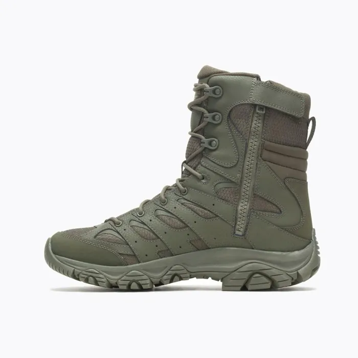 Merrell Boots Men Moab 3 8034 Tactical Zip Waterproof Boot Dark Olive