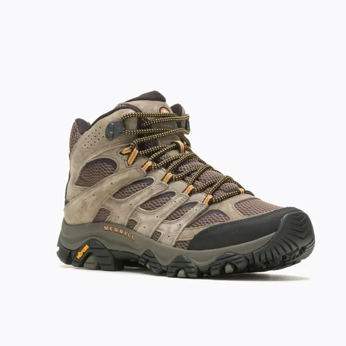 Merrell Boots Men Moab 3 Mid Wide Width Walnut