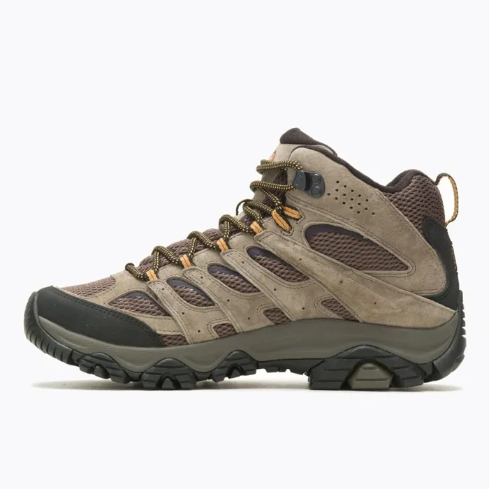 Merrell Boots Men Moab 3 Mid Wide Width Walnut