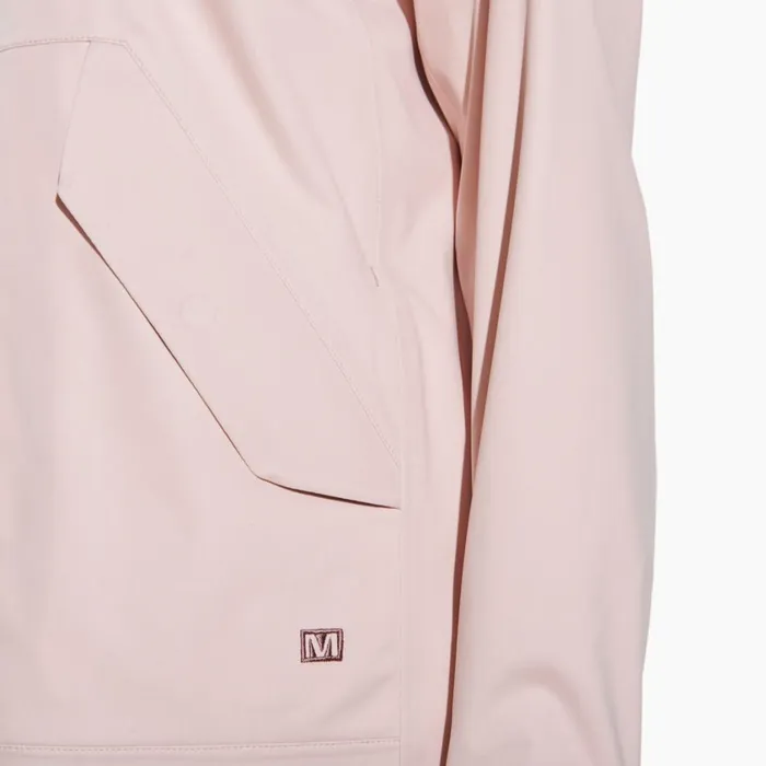 Merrell Outerwear Women Whisper Rain Shell Rose Smoke
