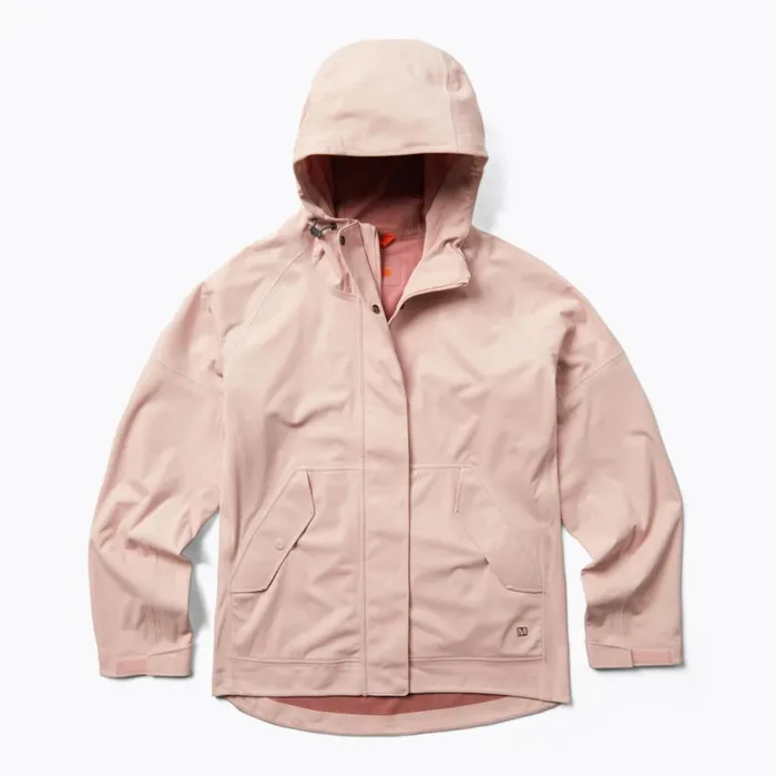 Merrell Outerwear Women Whisper Rain Shell Rose Smoke