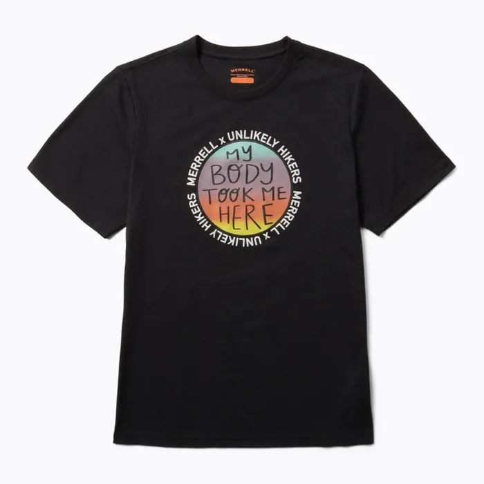 Merrell Tops Men Unlikely Hikers X Short Sleeve Tee Black
