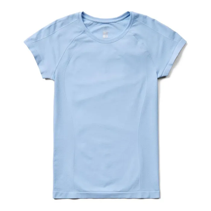 Merrell Tops Women Ascend Athlete Seamless Workout TShirt X Sweaty Betty Breeze Blue
