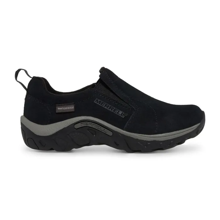 Merrell Wide Widths Kids Big Jungle Moc Frosty Waterproof Black