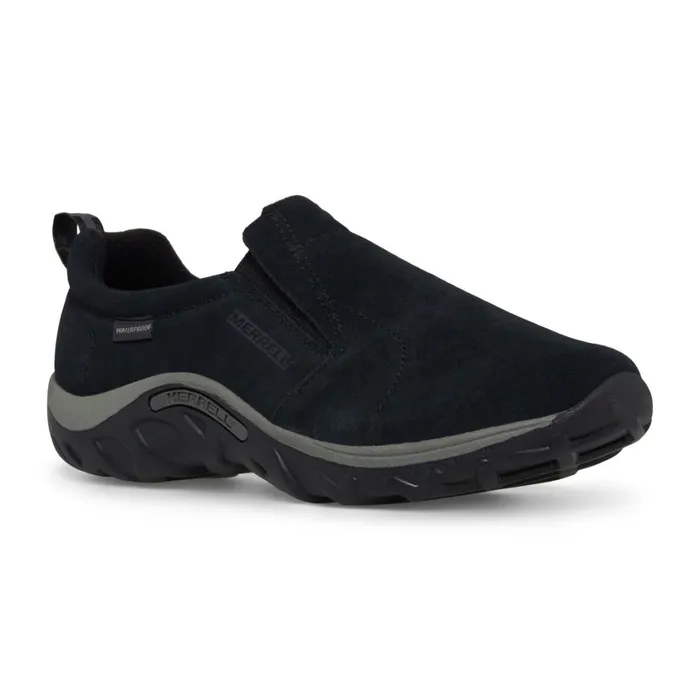 Merrell Wide Widths Kids Big Jungle Moc Frosty Waterproof Black