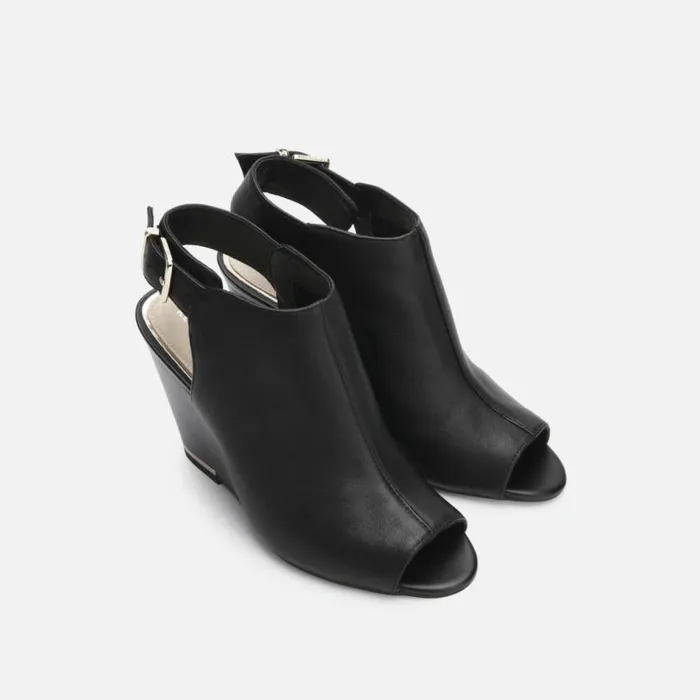 Merrick 85 Wedge Shootie Black Women Kenneth Cole Heels