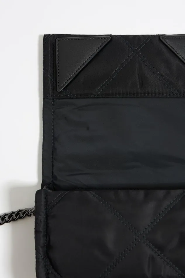Mini Black Nylon Flap Bag Black Women Bimba Y Lola Crossbody Bags Mini Black Nylon Flap Bag Black Women Bimba Y Lola Crossbody Bags