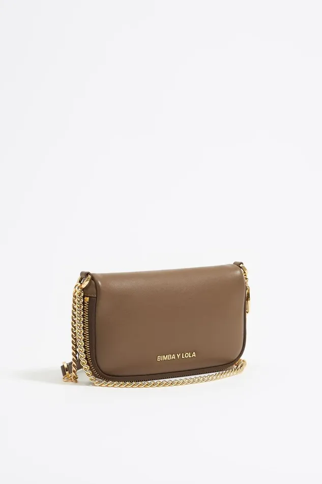 Mini Dark Taupe Leather Crossbody Bag Dark Taupe Women Bimba Y Lola Crossbody Bags Mini Dark Taupe Leather Crossbody Bag Dark Taupe Women Bimba Y Lola Crossbody Bags