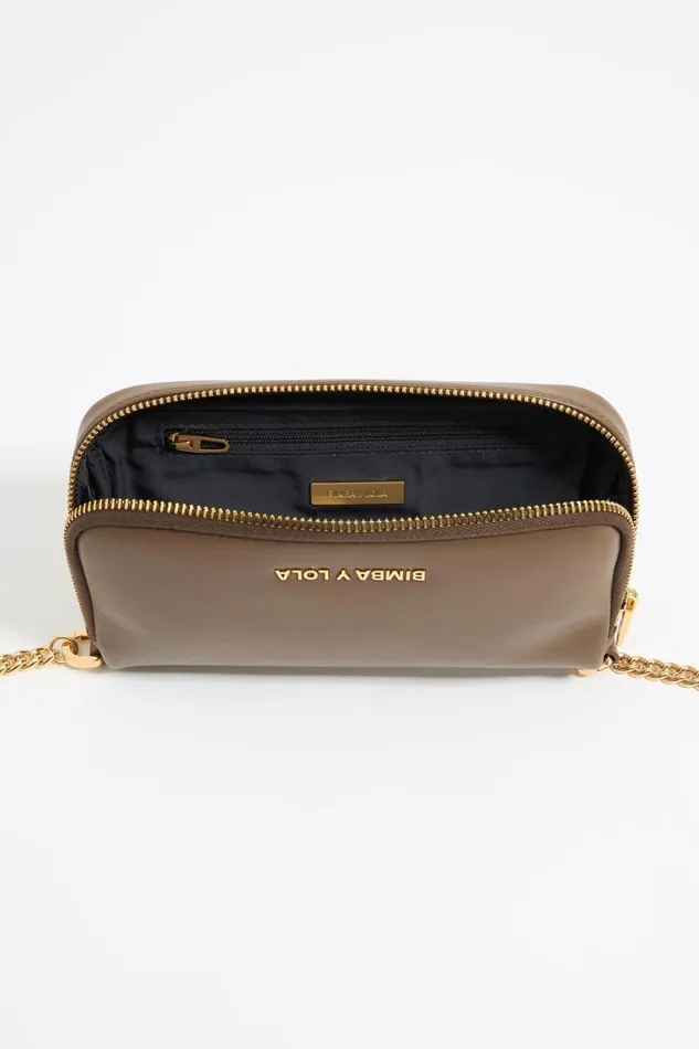 Mini Dark Taupe Leather Crossbody Bag Dark Taupe Women Bimba Y Lola Crossbody Bags Mini Dark Taupe Leather Crossbody Bag Dark Taupe Women Bimba Y Lola Crossbody Bags