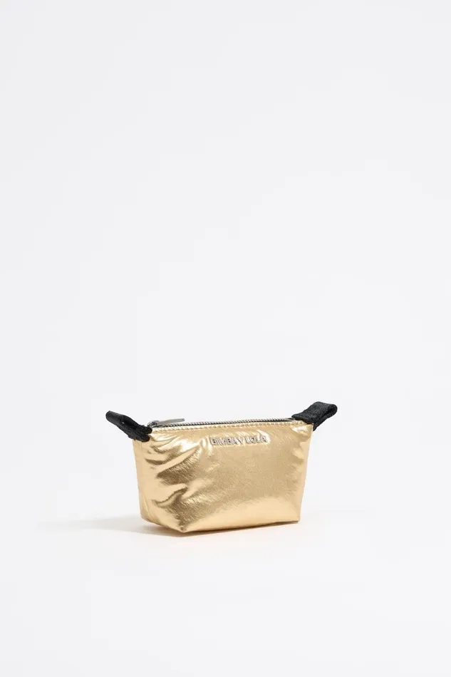 Mini Gold Metallic Fabric Trapezium Coin Purse Gold Women Bimba Y Lola Wallets And Coin Purses Mini Gold Metallic Fabric Trapezium Coin Purse Gold Women Bimba Y Lola Wallets And Coin Purses