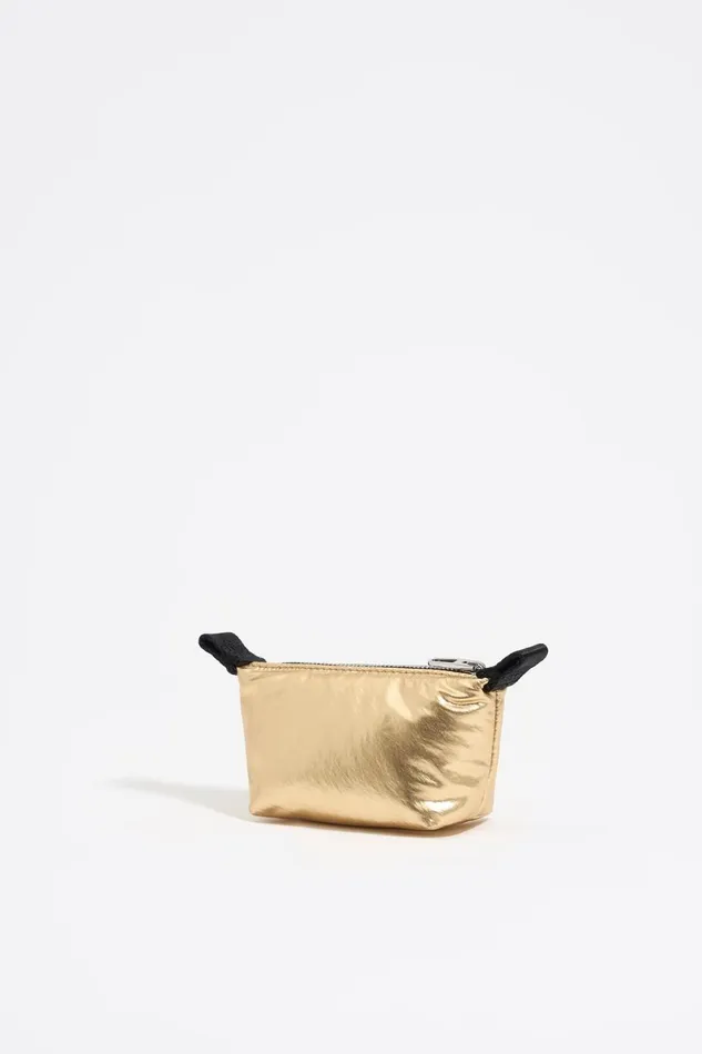 Mini Gold Metallic Fabric Trapezium Coin Purse Gold Women Bimba Y Lola Wallets And Coin Purses Mini Gold Metallic Fabric Trapezium Coin Purse Gold Women Bimba Y Lola Wallets And Coin Purses