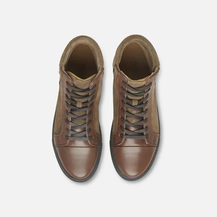 Mixed HighTop Sneaker Cognactaupe Men Kenneth Cole Sneakers