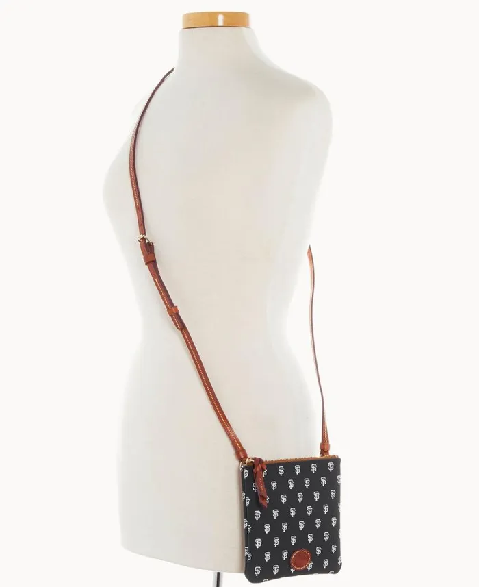 MLB Giants Small North South Top Zip Crossbody Giants Woman Dooney and Bourke Crossbodies MLB Giants Small North South Top Zip Crossbody Giants Woman Dooney and Bourke Crossbodies
