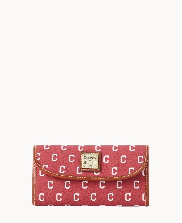 MLB Indians Continental Clutch Indians ManWoman Dooney and Bourke Wallets
