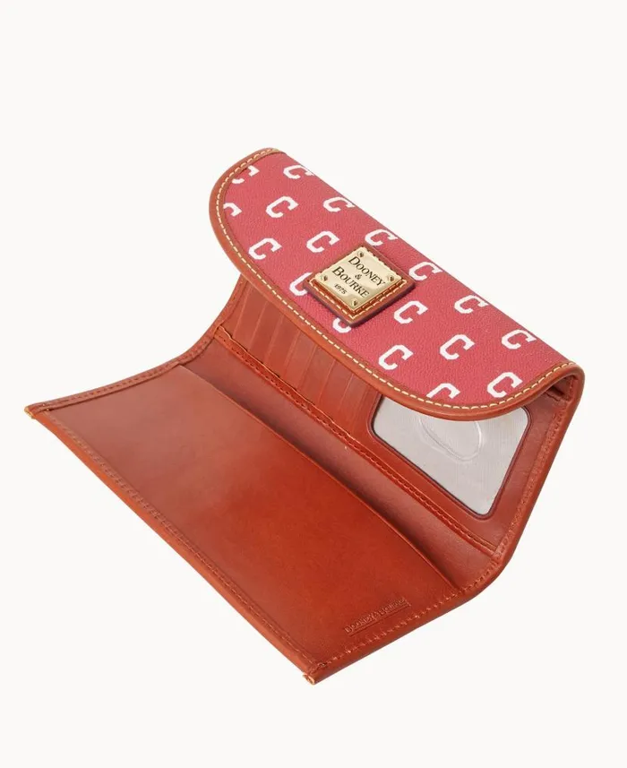 MLB Indians Continental Clutch Indians ManWoman Dooney and Bourke Wallets MLB Indians Continental Clutch Indians ManWoman Dooney and Bourke Wallets
