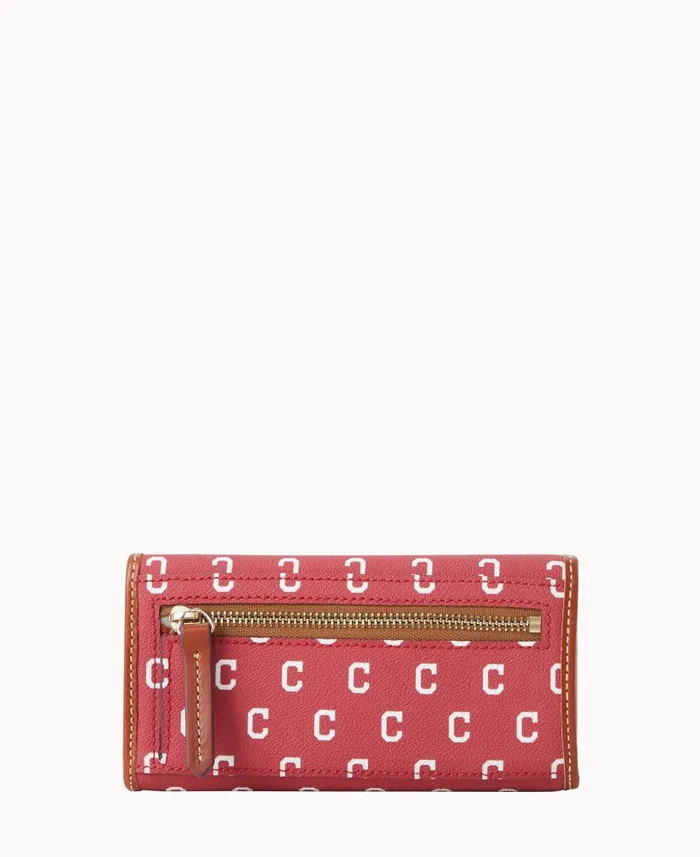 MLB Indians Continental Clutch Indians ManWoman Dooney and Bourke Wallets MLB Indians Continental Clutch Indians ManWoman Dooney and Bourke Wallets