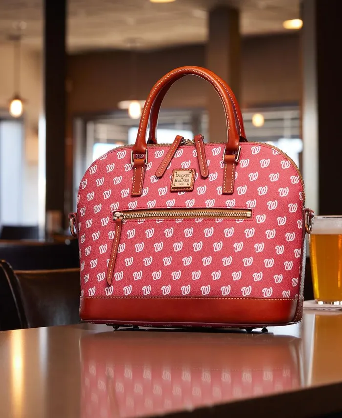 MLB Nationals Domed Zip Satchel Nationals Woman Dooney and Bourke Satchels MLB Nationals Domed Zip Satchel Nationals Woman Dooney and Bourke Satchels