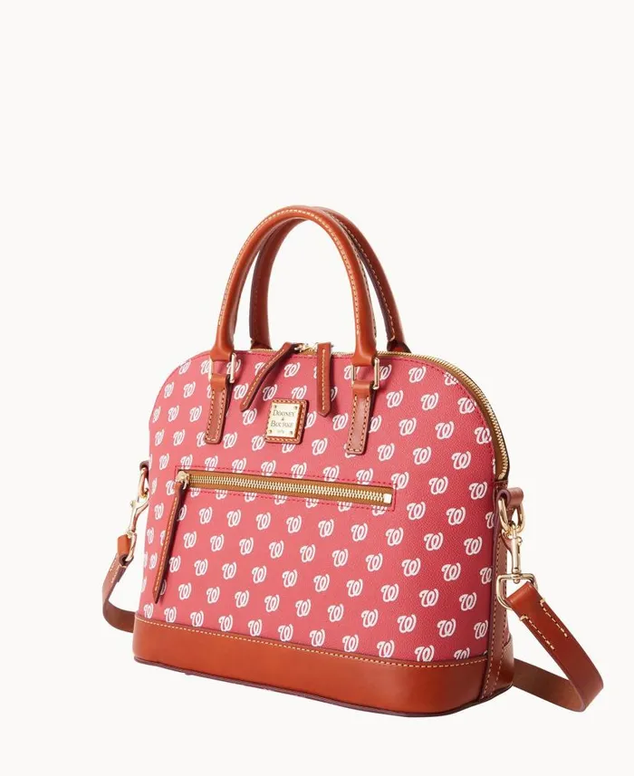 MLB Nationals Domed Zip Satchel Nationals Woman Dooney and Bourke Satchels MLB Nationals Domed Zip Satchel Nationals Woman Dooney and Bourke Satchels