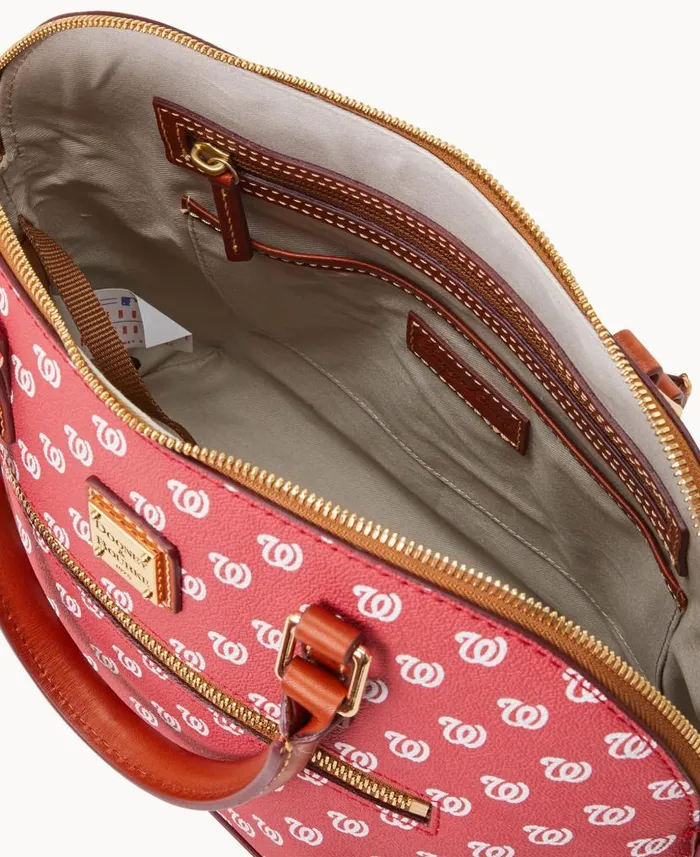 MLB Nationals Domed Zip Satchel Nationals Woman Dooney and Bourke Satchels MLB Nationals Domed Zip Satchel Nationals Woman Dooney and Bourke Satchels